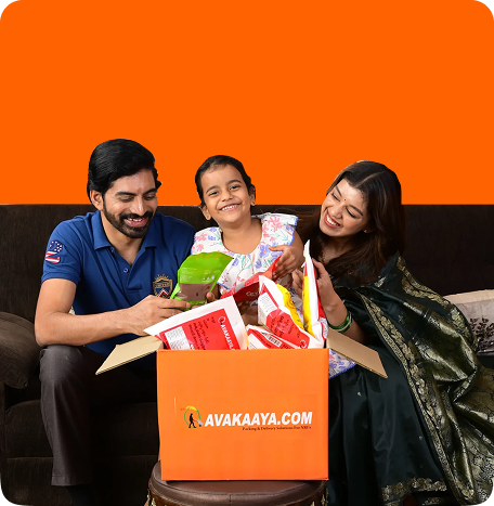 Family with Avakaaya box
